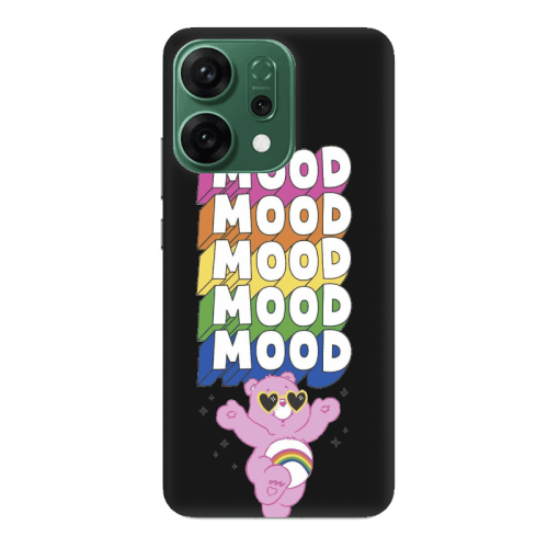 Oppo RENO 14 Mood Black Colored Silicone TPU Θήκη